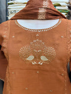 Mulchanderi Three Piece Salwar set