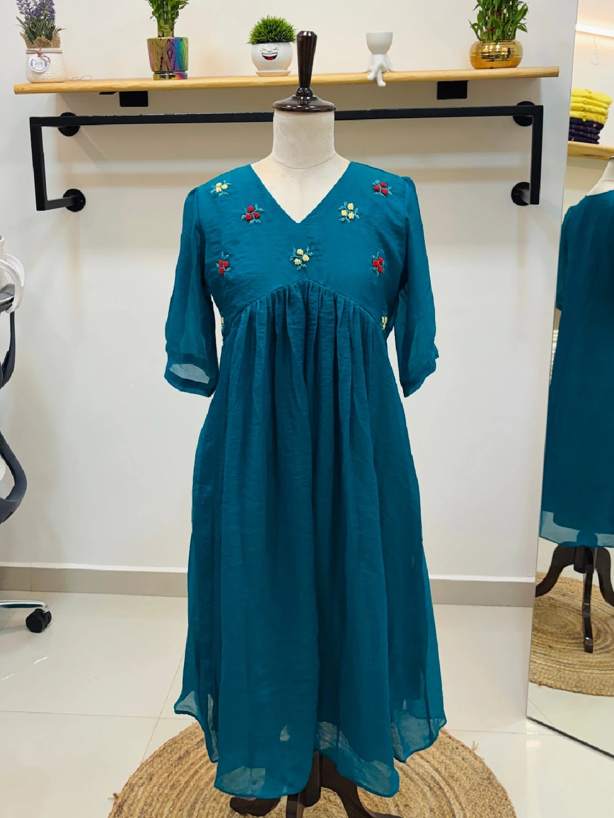 Floral Embroidered dress
