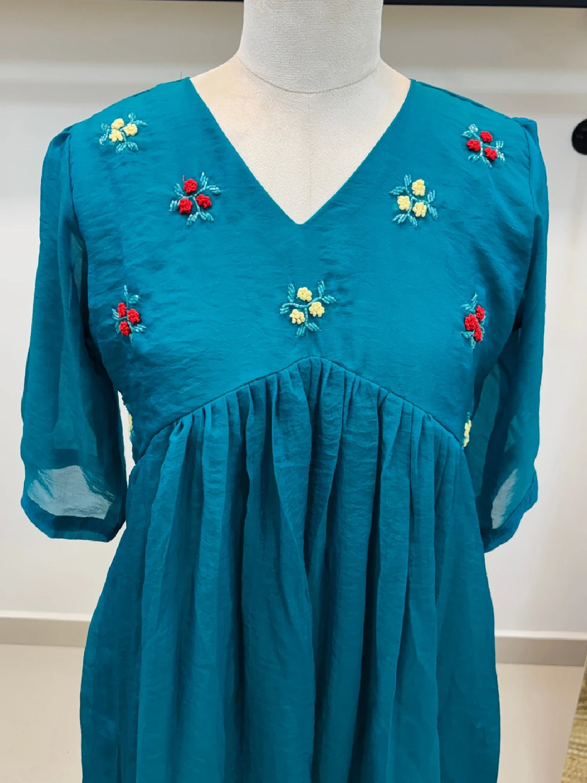 Floral Embroidered dress