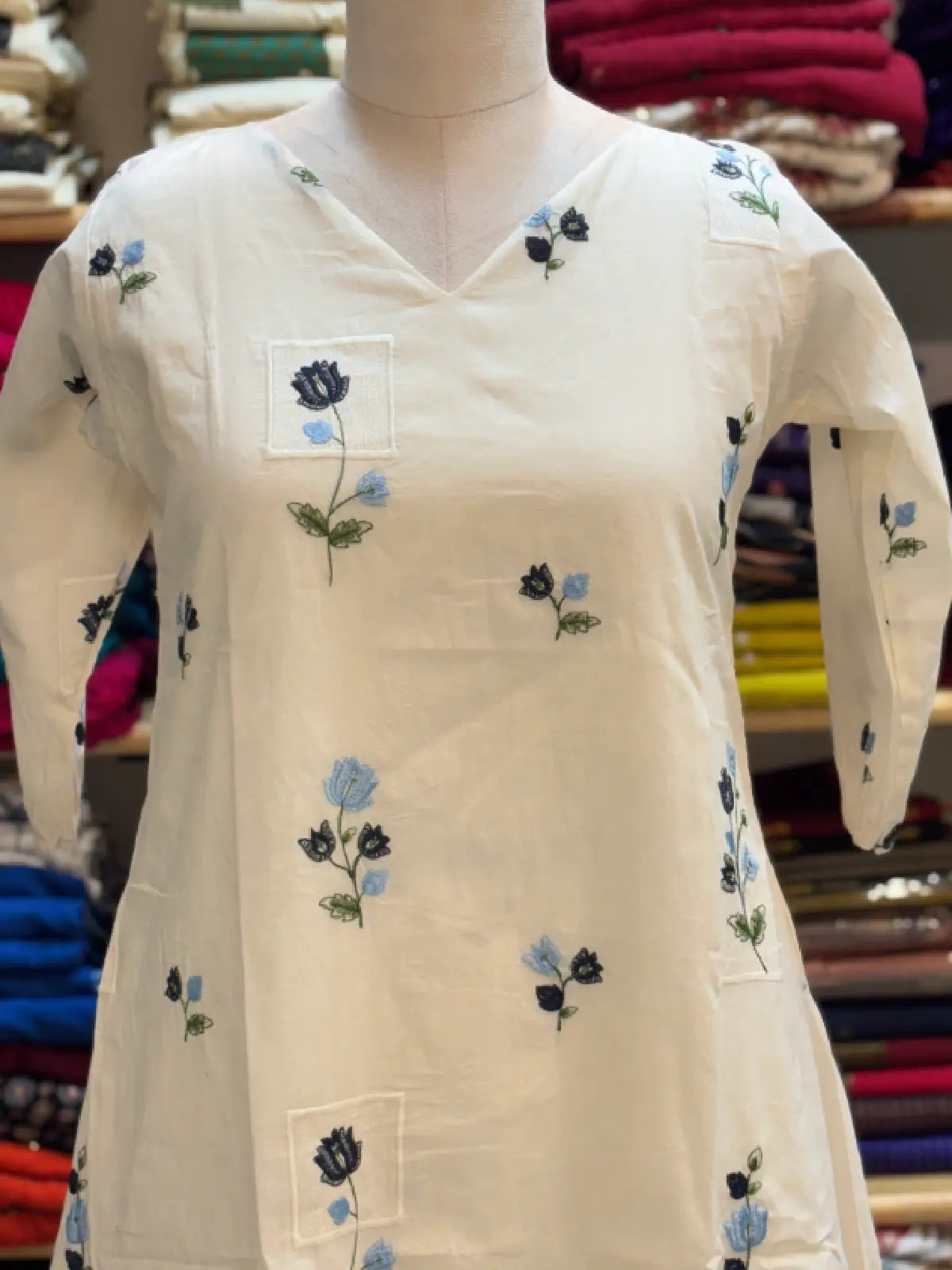 Embroidered Aline Dress
