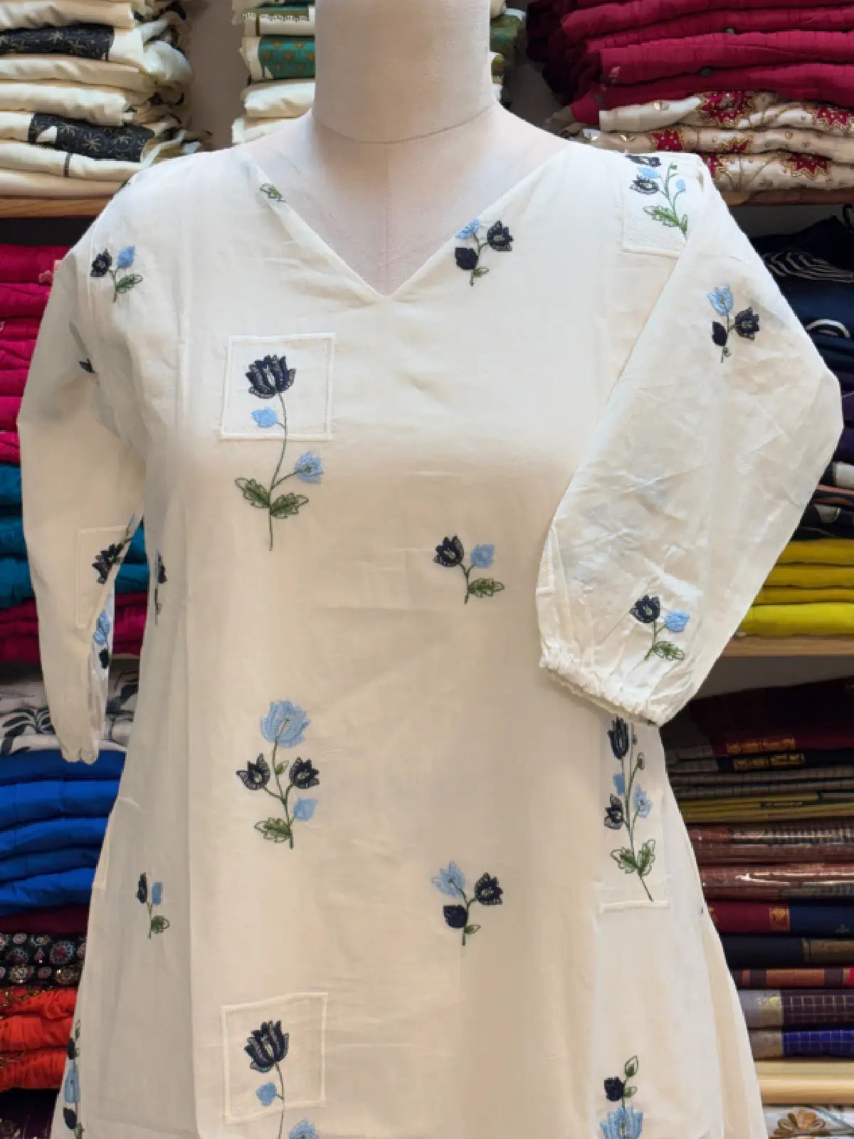 Embroidered Aline Dress
