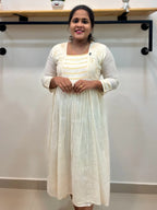 Cream cotton Aline Dress