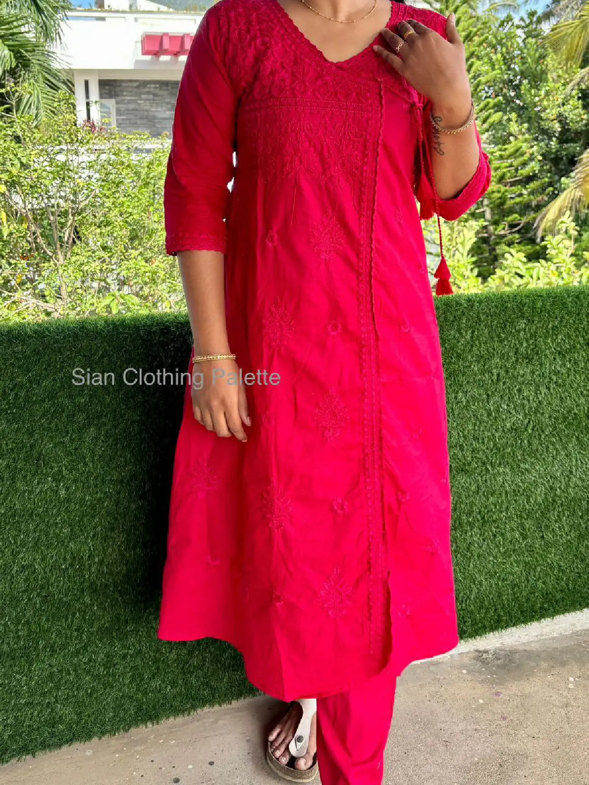 Chikankari Embroidered Coord Set