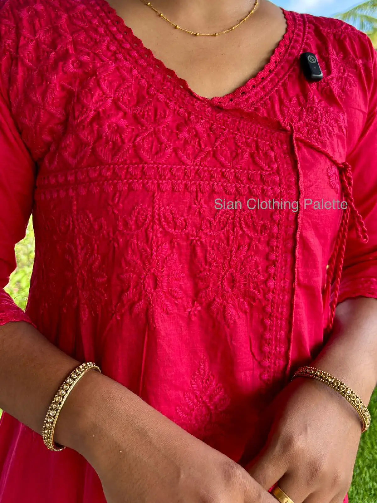 Chikankari Embroidered Coord Set