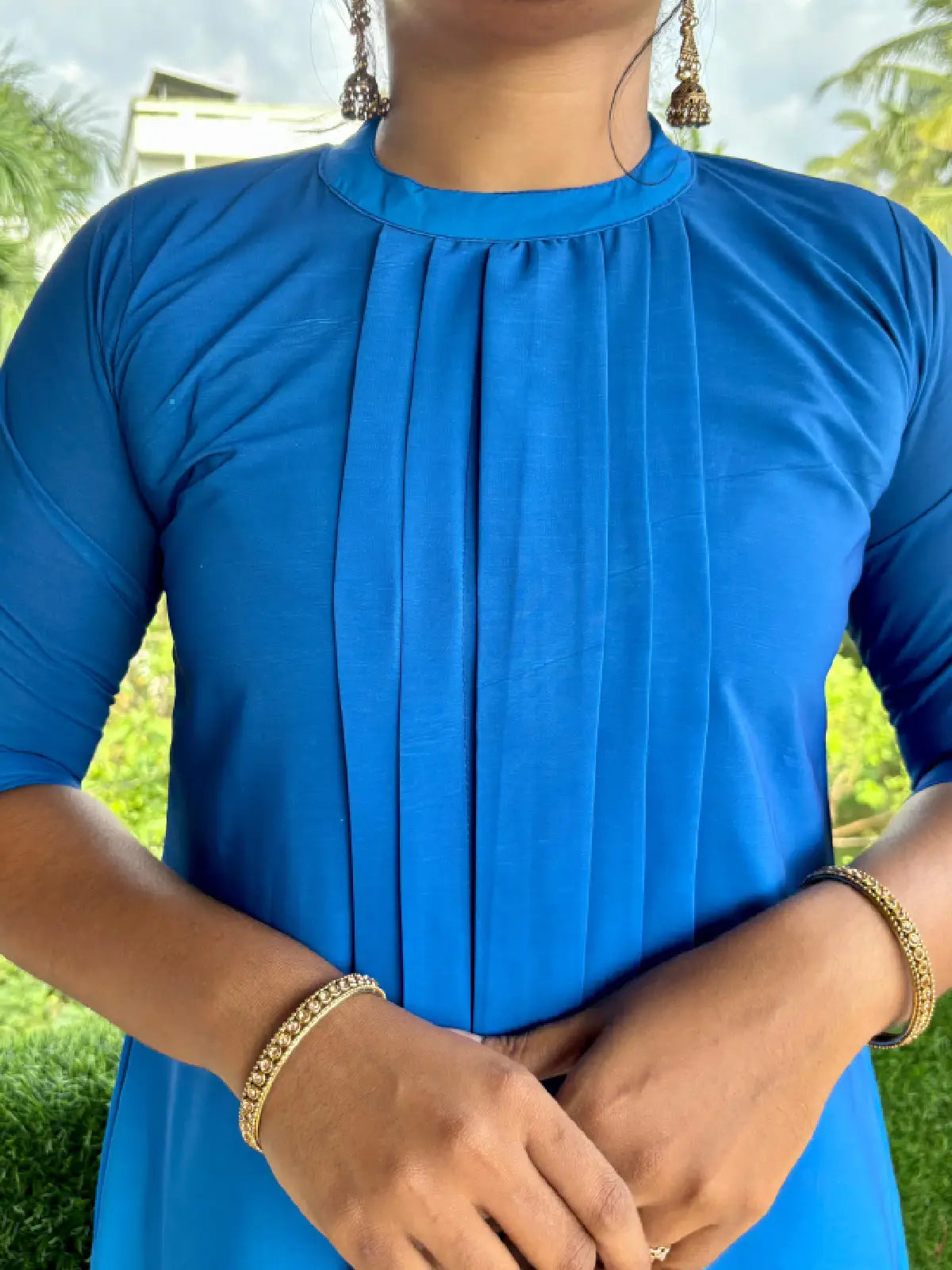 Classy Pintex Aline Dress
