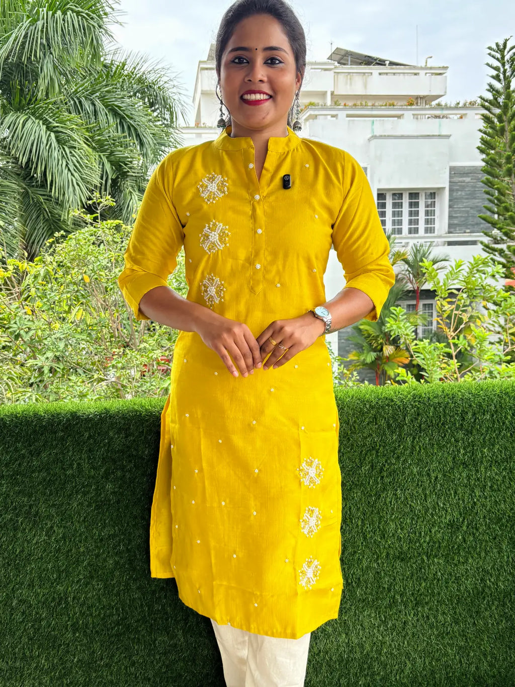 Vetican Silk Kurthi Set