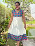 Kora cotton Madras Check Aline Dress