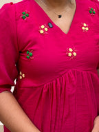Floral Embroidered dress