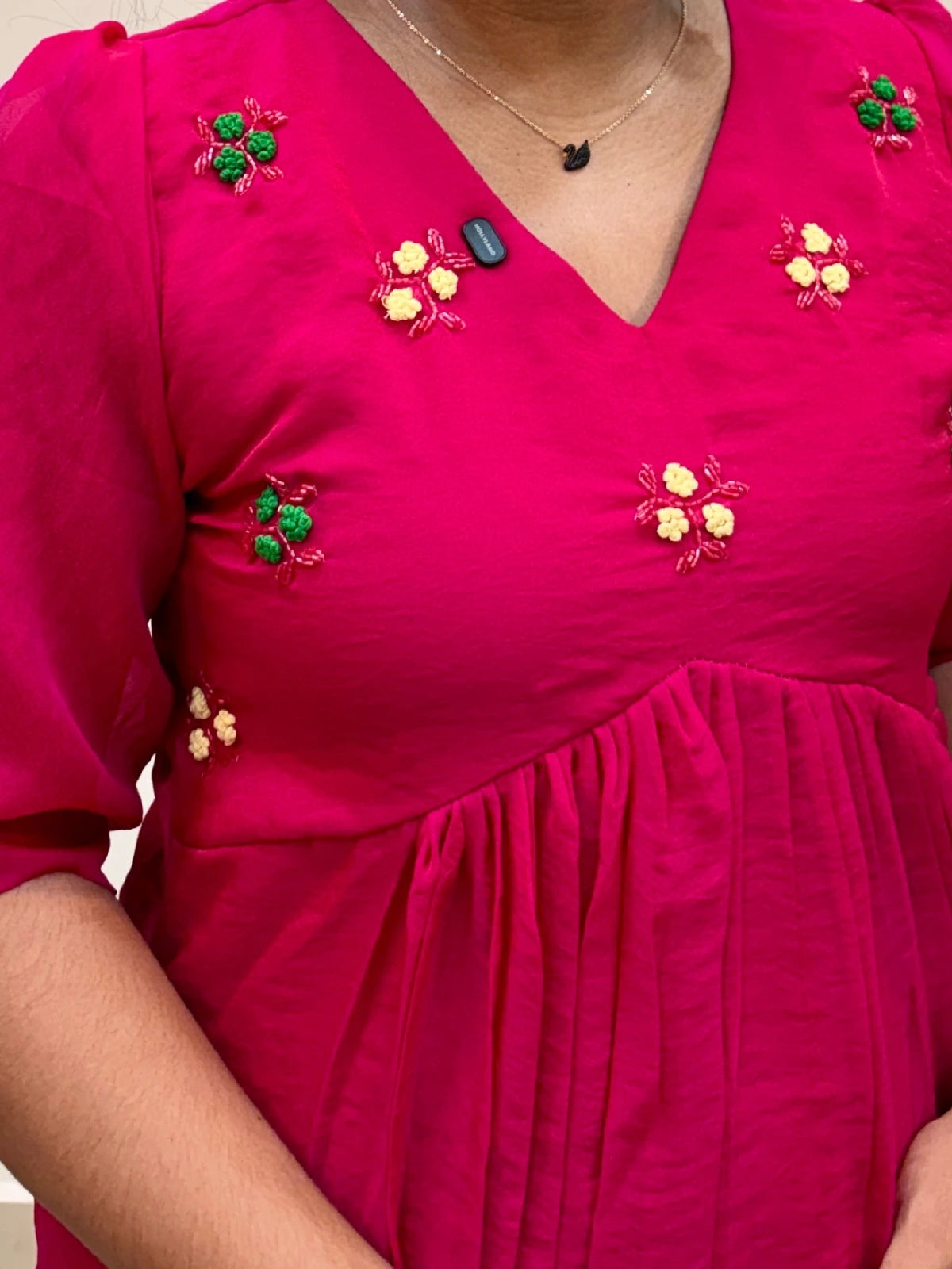 Floral Embroidered dress