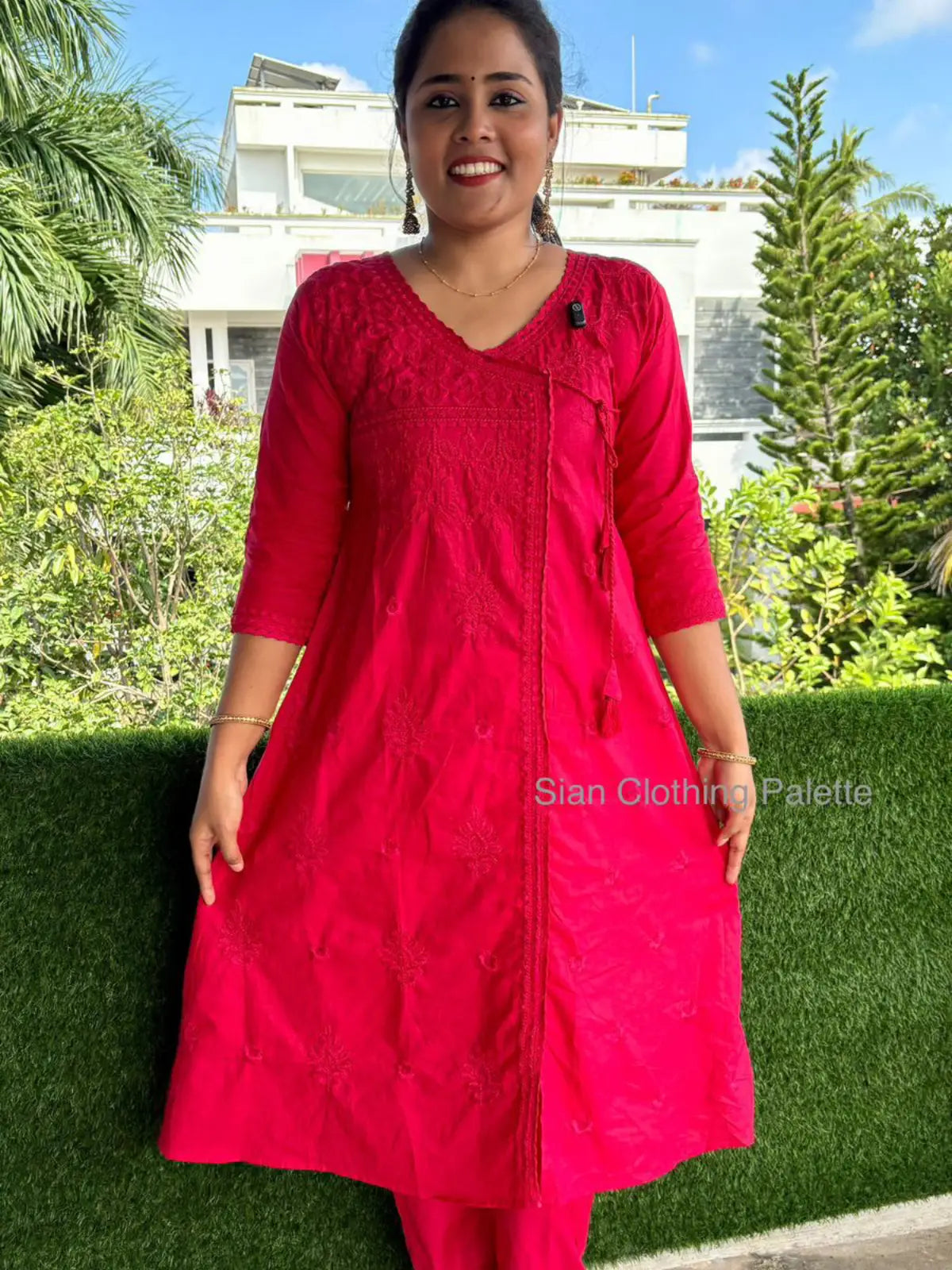 Chikankari Embroidered Coord Set